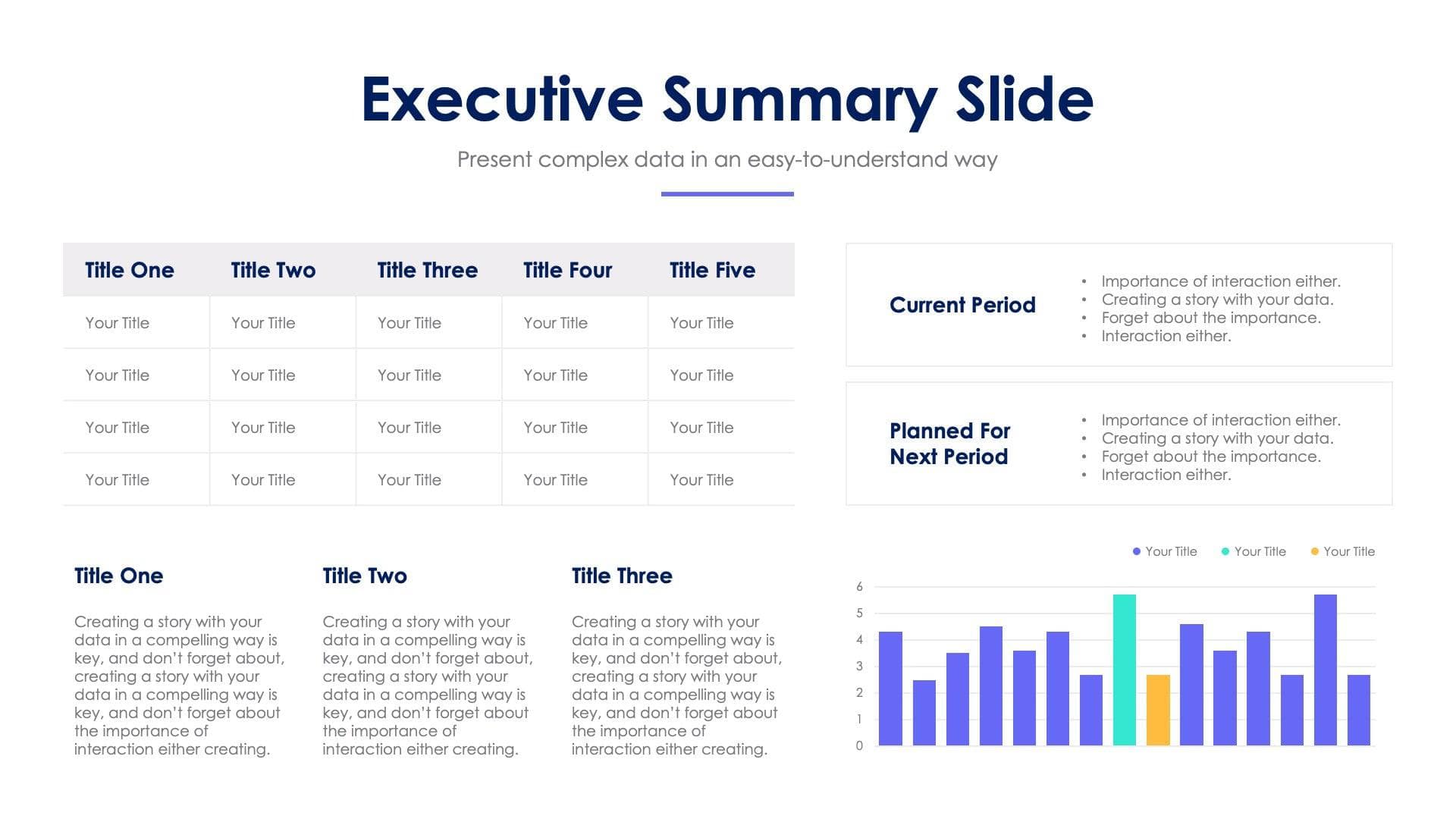 Executive Summary Slide Infographic Template S07252201 | Infografolio