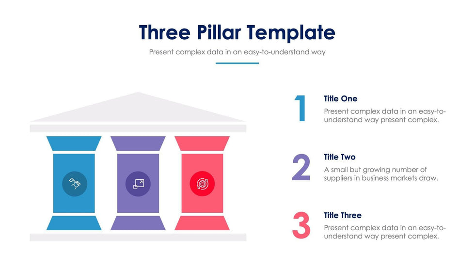 Three Pillar Slide Infographic Template S07272207 | Infografolio