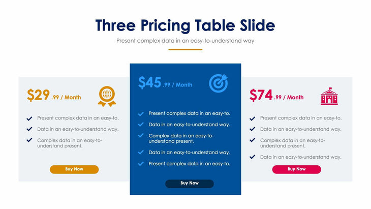 Three Pricing Table-Slides Slides Three Pricing Table Slide Infographic Template S12152103 powerpoint-template keynote-template google-slides-template infographic-template