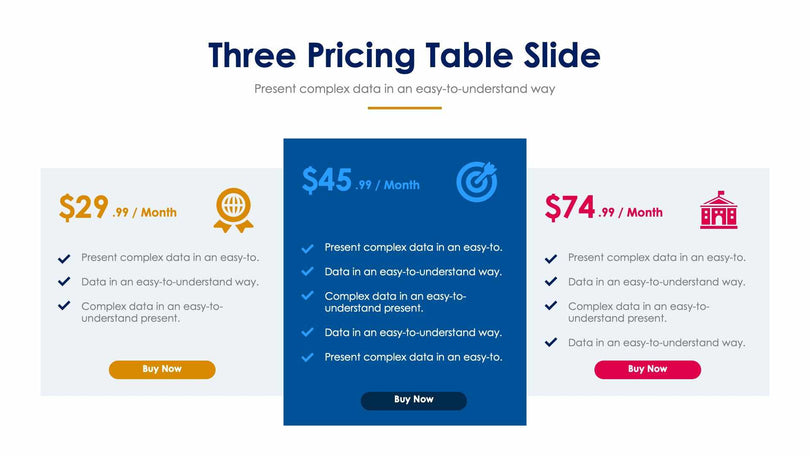 Three Pricing Table-Slides Slides Three Pricing Table Slide Infographic Template S12152103 powerpoint-template keynote-template google-slides-template infographic-template