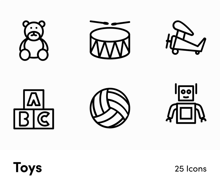 Toys-Outline-Vector-Icons Icons Toys Outline Vector Icons S12222101 powerpoint-template keynote-template google-slides-template infographic-template