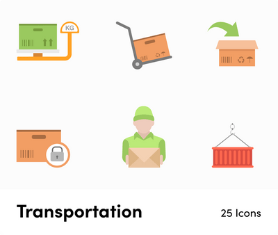 Transportation-Flat-Vector-Icons Icons Transportation Flat Vector Icons S01142201 powerpoint-template keynote-template google-slides-template infographic-template
