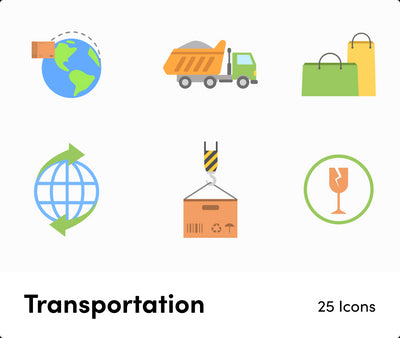 Transportation-Flat-Vector-Icons Icons Transportation Flat Vector Icons S01142202 powerpoint-template keynote-template google-slides-template infographic-template