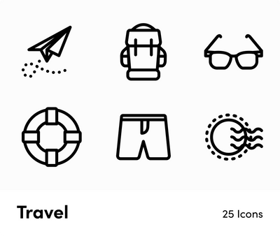 Travel-Outline-Vector-Icons Icons Travel Outline Vector Icons S12162102 powerpoint-template keynote-template google-slides-template infographic-template