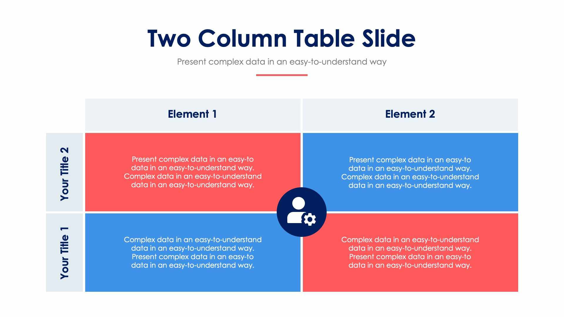 Two Column Table Slide Infographic Template S12202109 | Infografolio