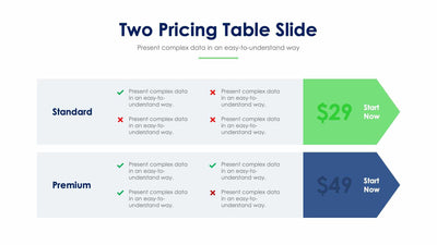 Two Pricing Table-Slides Slides Two Pricing Table Slide Infographic Template S12152101 powerpoint-template keynote-template google-slides-template infographic-template