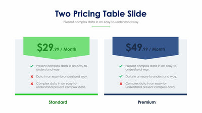 Two Pricing Table-Slides Slides Two Pricing Table Slide Infographic Template S12152102 powerpoint-template keynote-template google-slides-template infographic-template