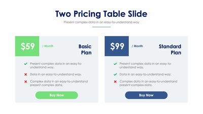 Two Pricing Table-Slides Slides Two Pricing Table Slide Infographic Template S12152104 powerpoint-template keynote-template google-slides-template infographic-template