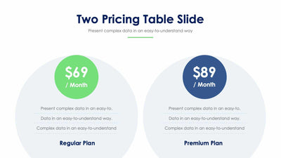 Two Pricing Table-Slides Slides Two Pricing Table Slide Infographic Template S12152109 powerpoint-template keynote-template google-slides-template infographic-template