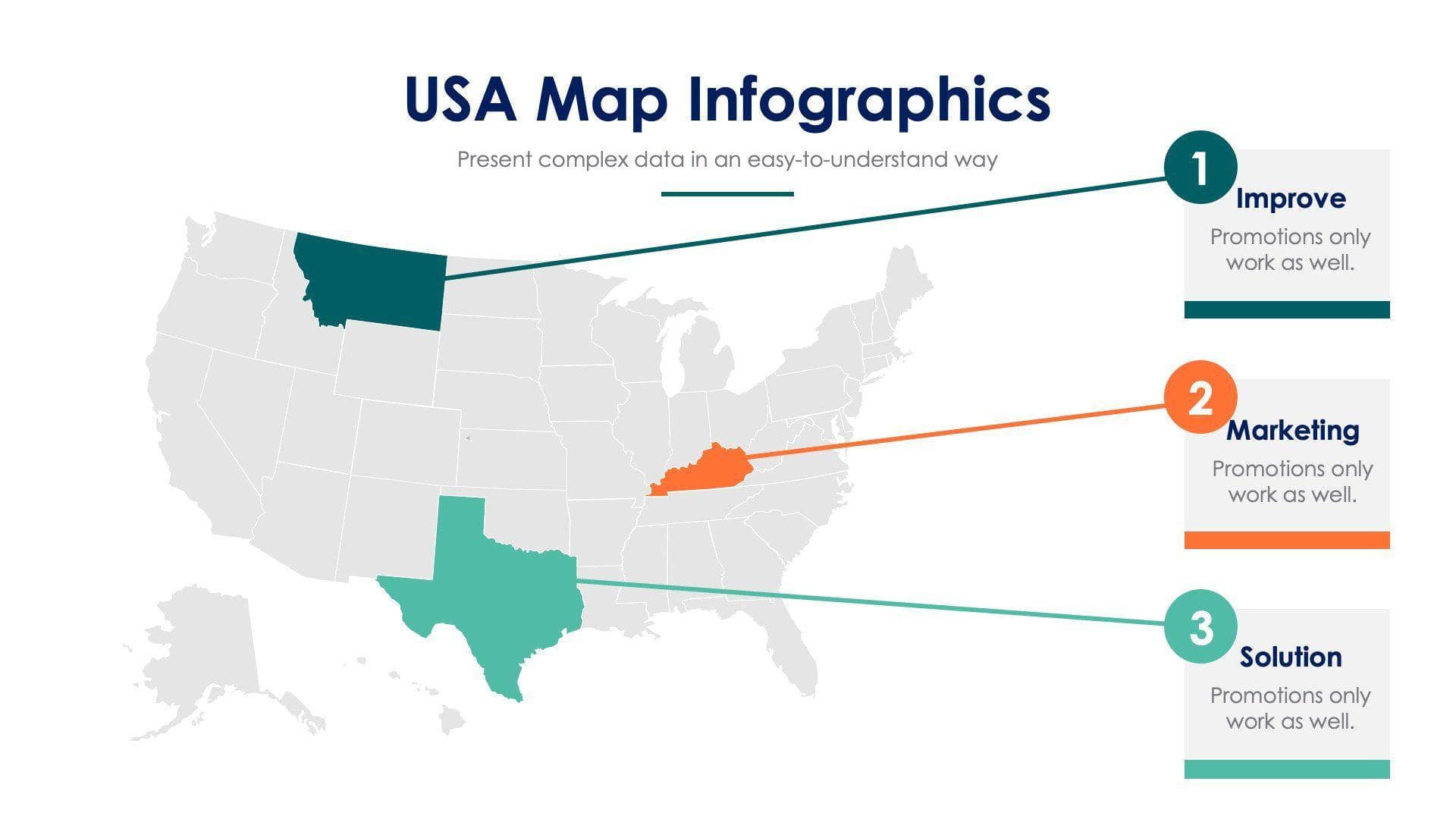 USA Map Slide Infographic Template S11262112 | Infografolio