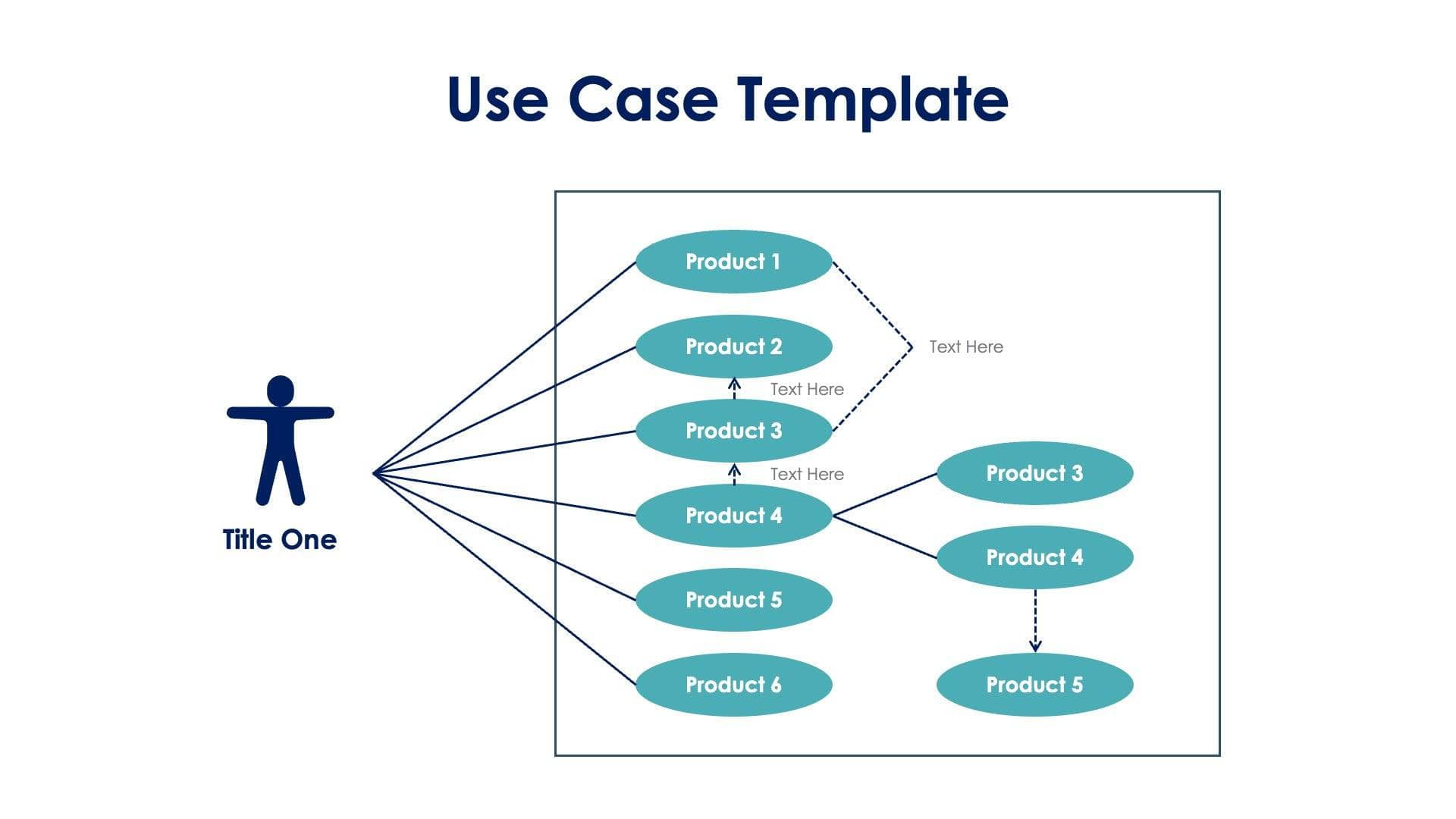 Use Case Template Slide Template S11162215 | Infografolio