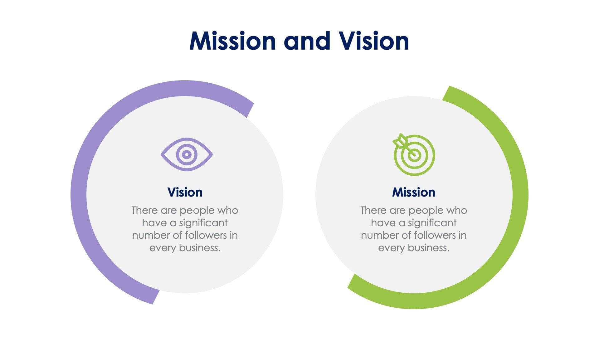 Mission and Vision Slide Template S11042202 | Infografolio
