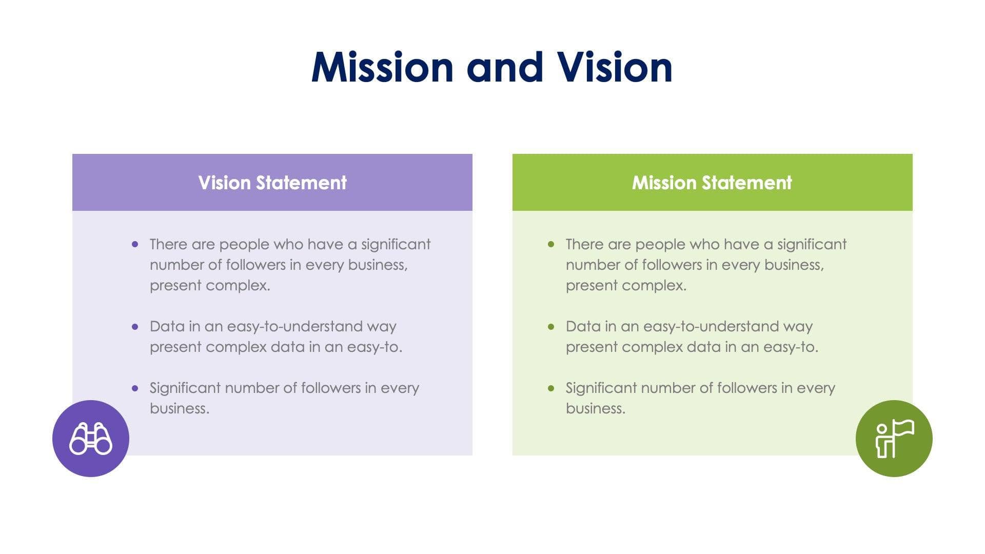 Mission and Vision Slide Template S11042203 | Infografolio