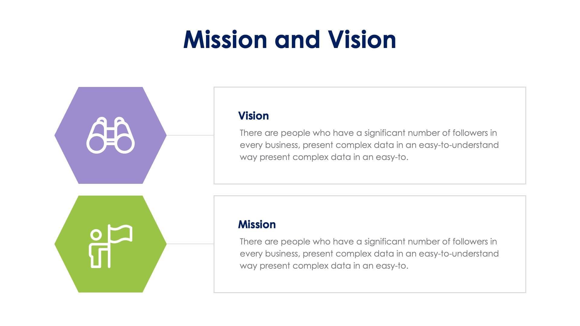 Mission and Vision Slide Template S11042205 | Infografolio