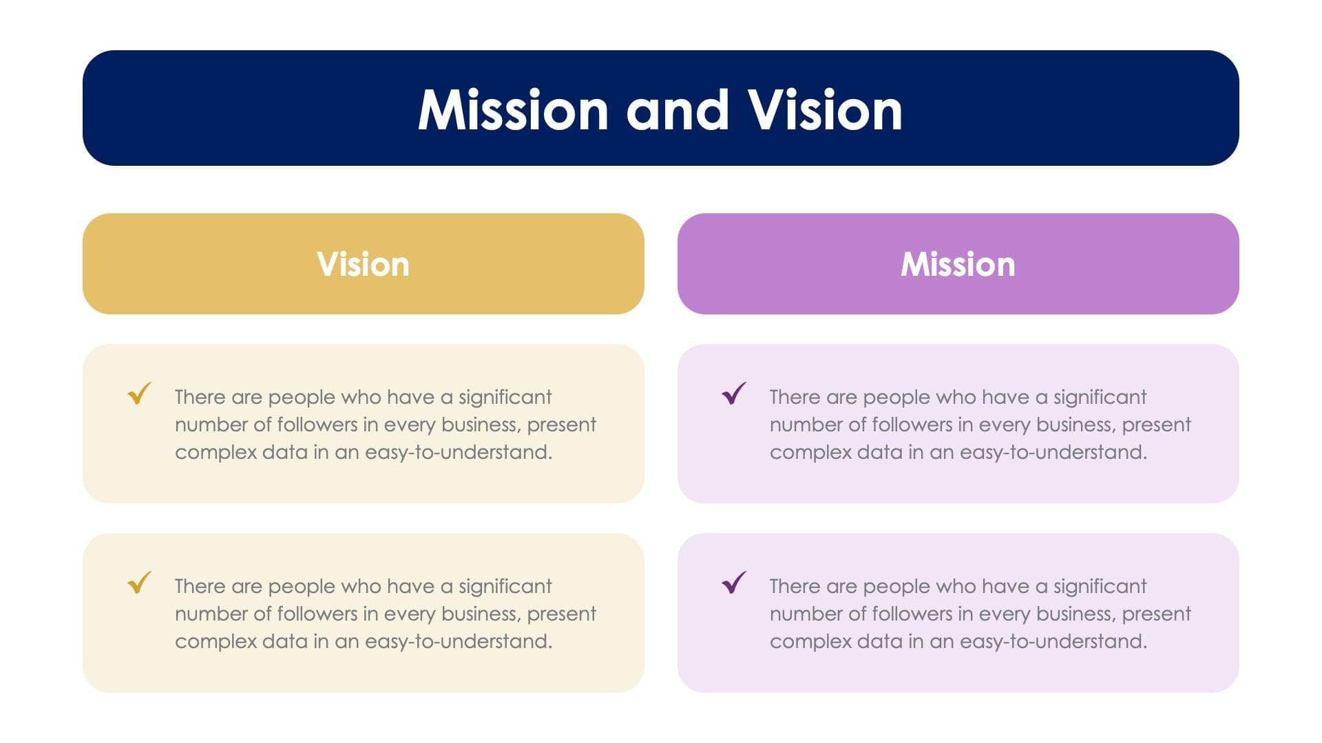 Mission and Vision Slide Template S11042217 | Infografolio