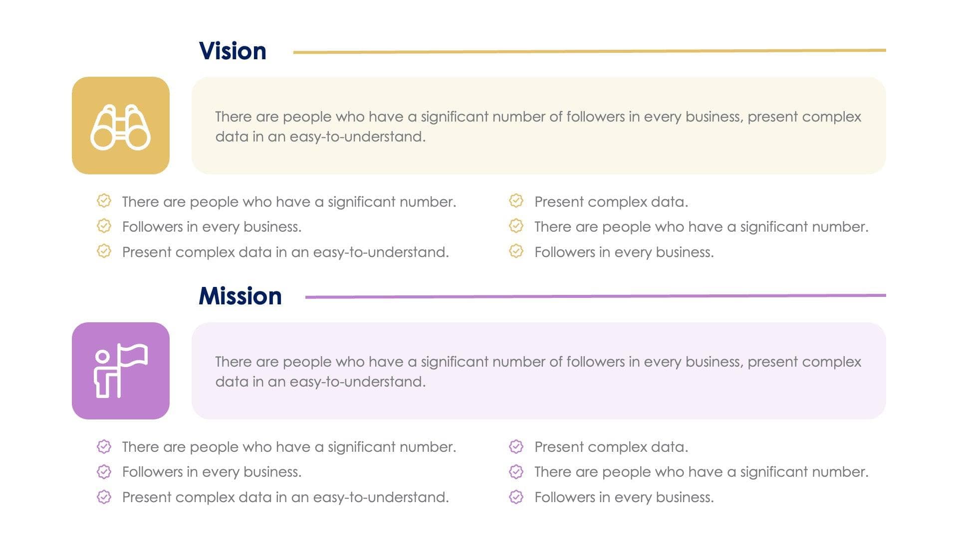 Mission and Vision Slide Template S11042219 | Infografolio