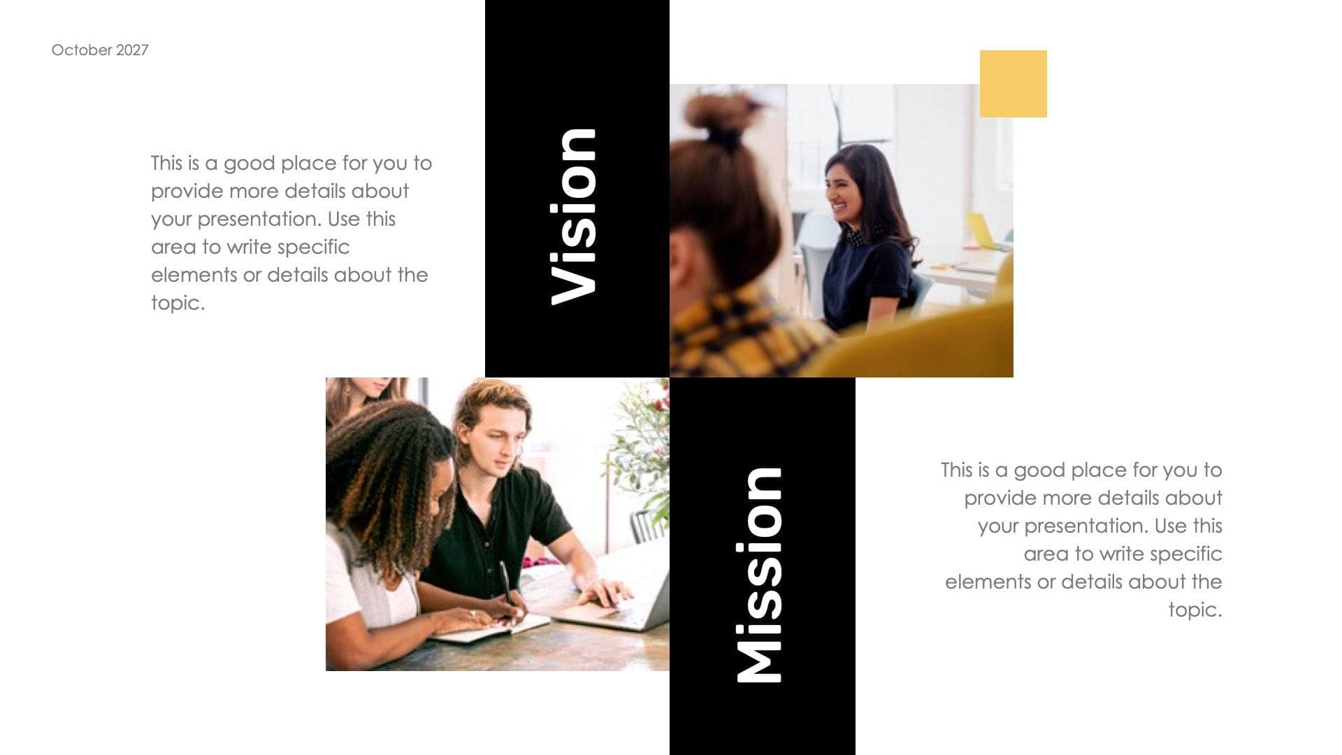 Vision and Mission Slide Template S10172205 | Infografolio