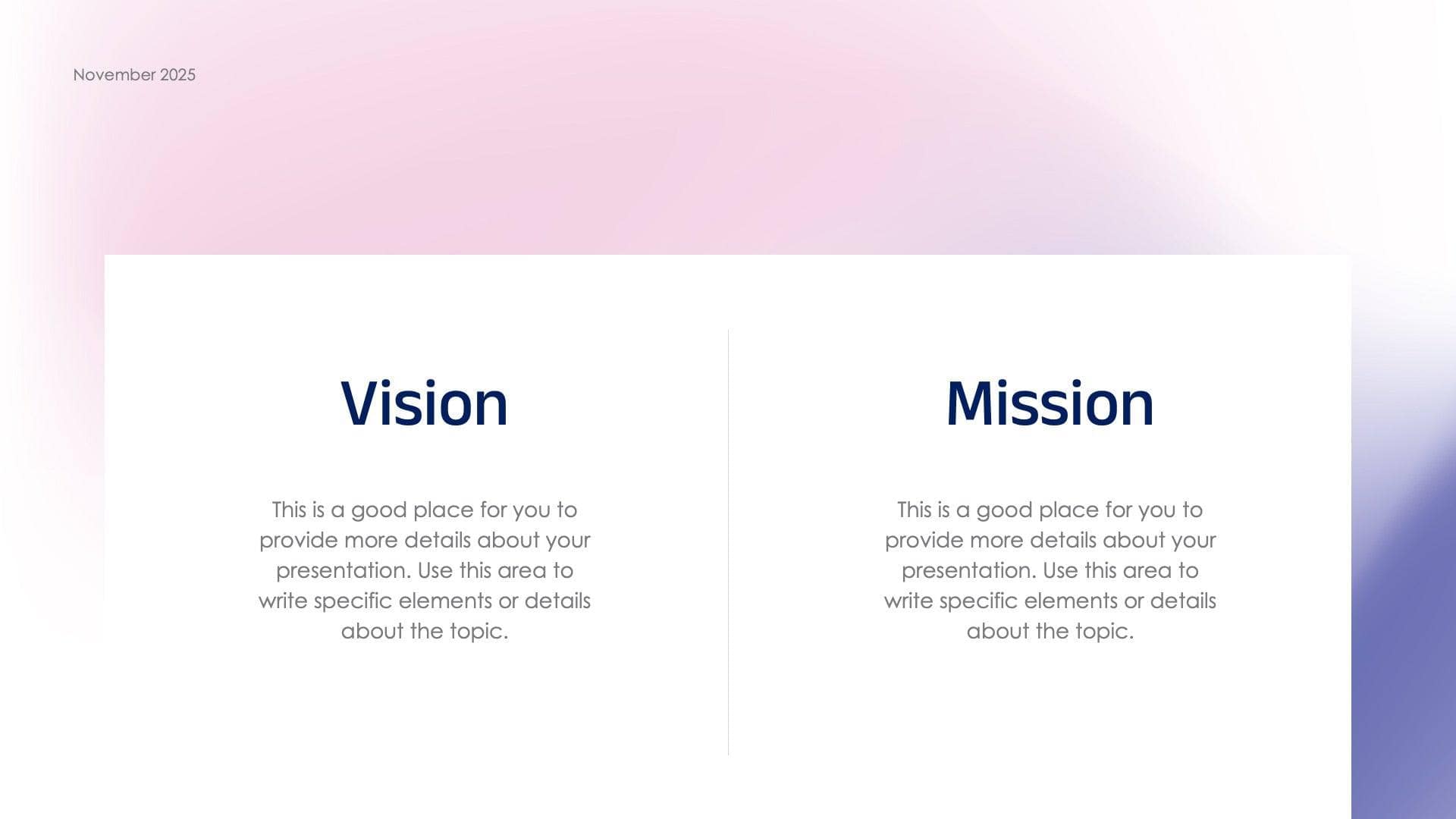 Vision and Mission Slide Template S10172207 | Infografolio