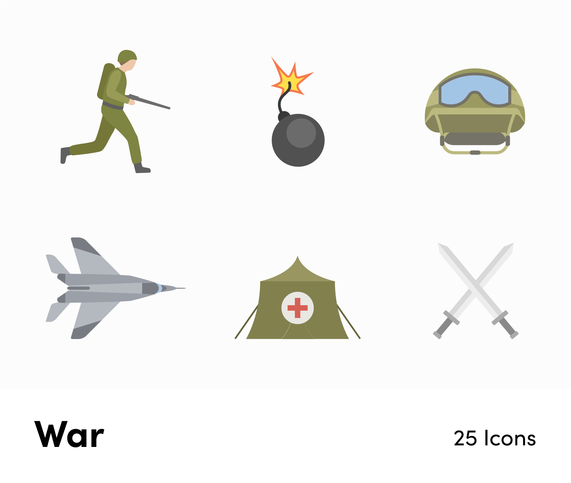 War-Flat-Vector-Icons Icons War Flat Vector Icons S01142203 powerpoint-template keynote-template google-slides-template infographic-template