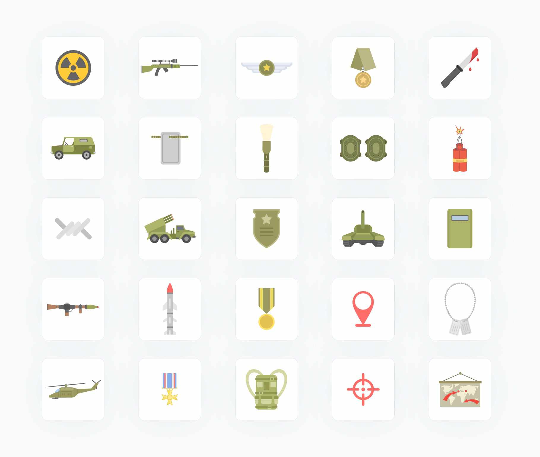 War-Flat-Vector-Icons Icons War Flat Vector Icons S01142204 powerpoint-template keynote-template google-slides-template infographic-template