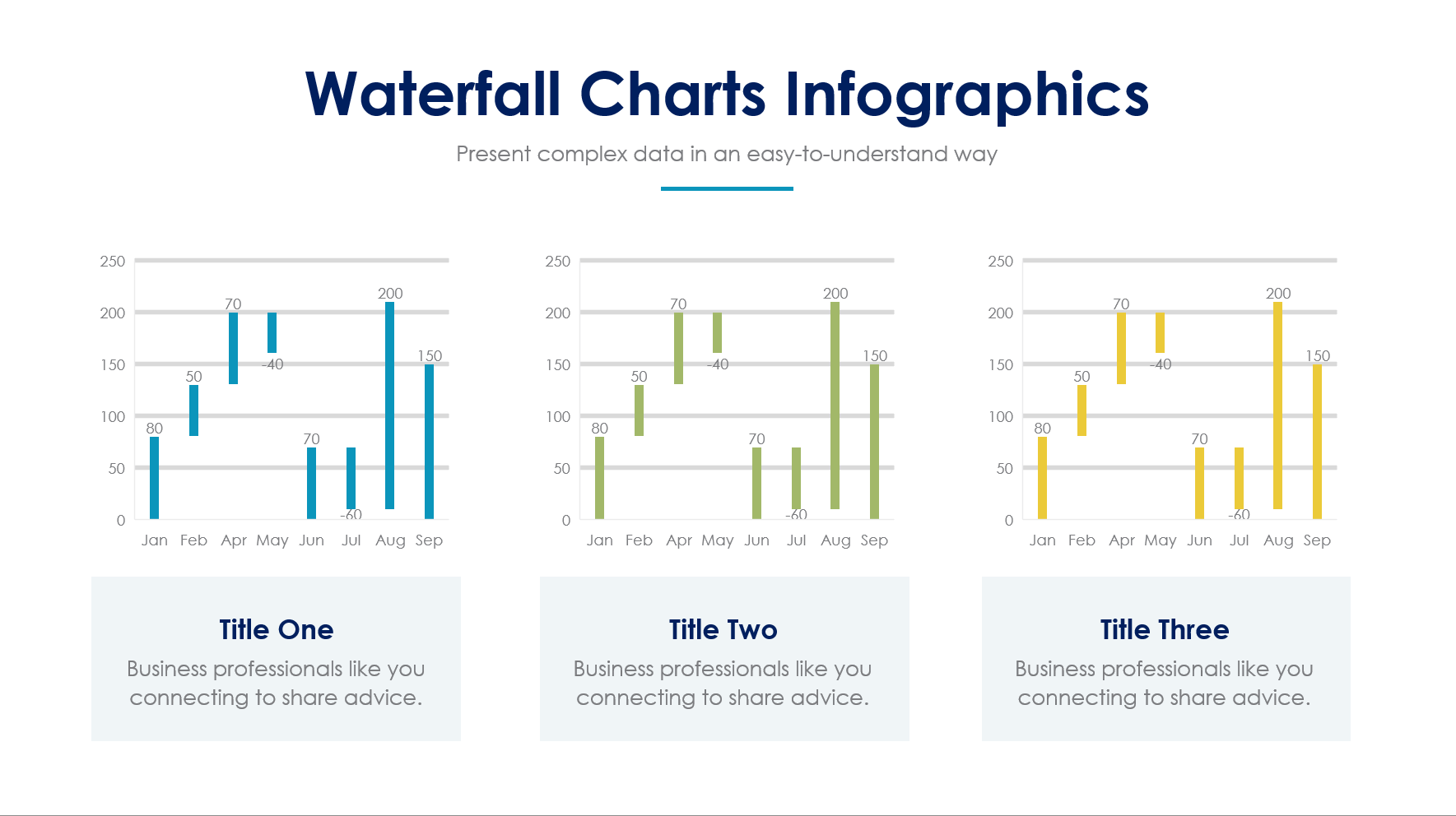 Waterfall Charts Slide Infographic Template S02072216 | Infografolio