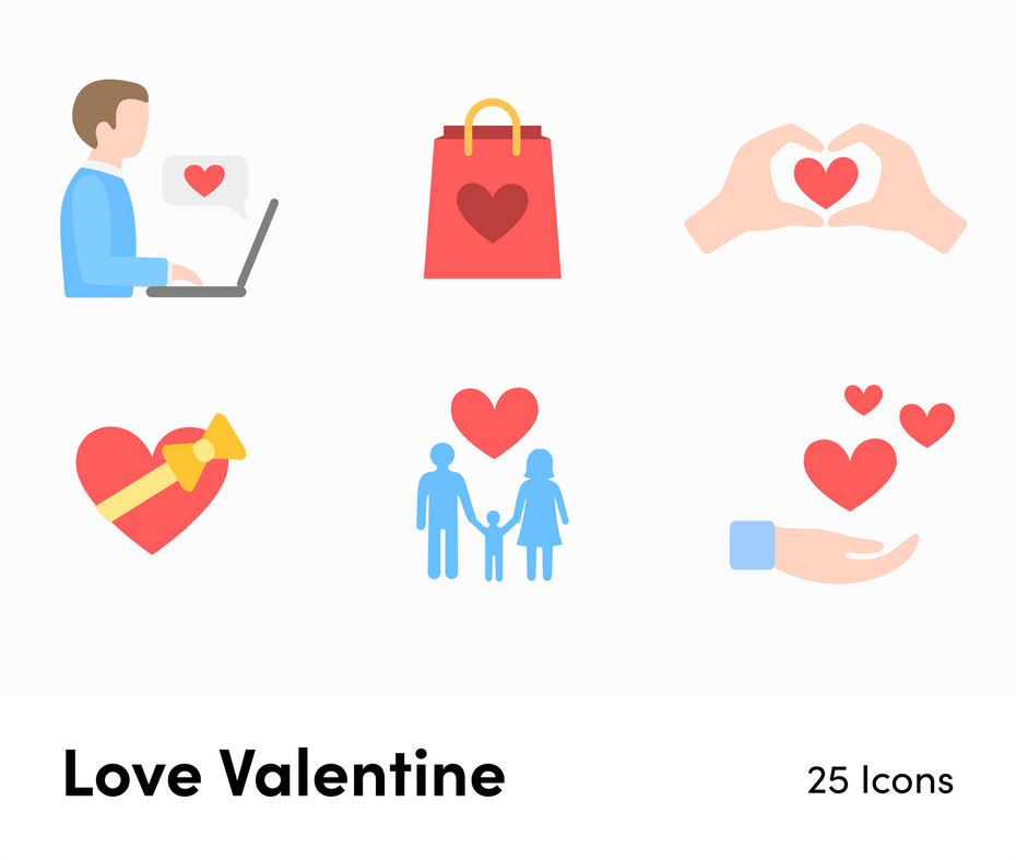 Wedding-Flat-Vector-Icons Icons Love Valentine Flat Vector Icons S02142201 powerpoint-template keynote-template google-slides-template infographic-template