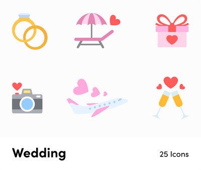 Wedding-Flat-Vector-Icons Icons Wedding Flat Vector Icons S02142203 powerpoint-template keynote-template google-slides-template infographic-template