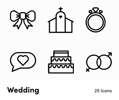 Wedding-Outline-Vector-Icons Icons Wedding Outline Vector Icons S12222101 powerpoint-template keynote-template google-slides-template infographic-template