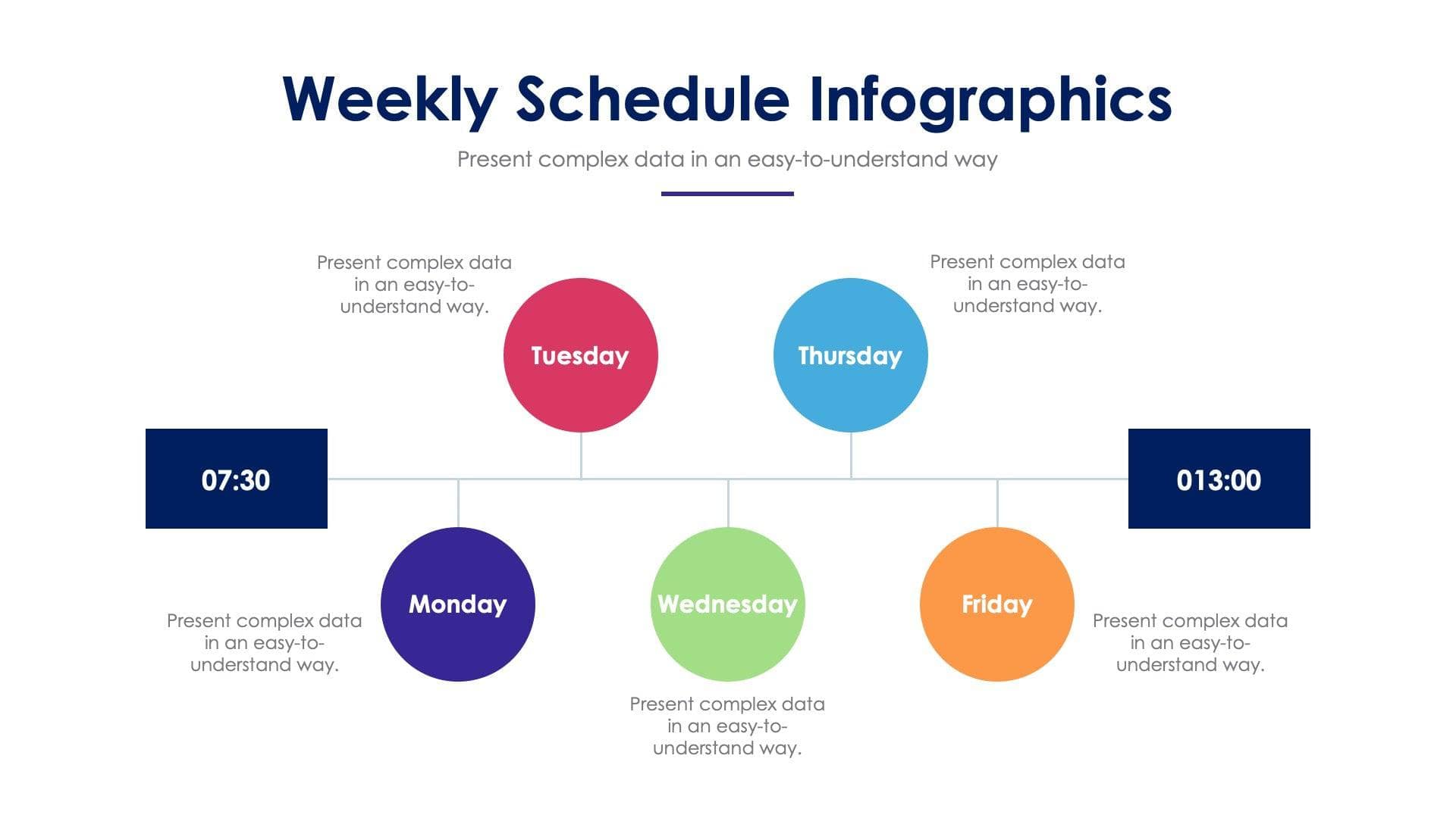 Weekly Schedule Slide Infographic Template S03032204 | Infografolio