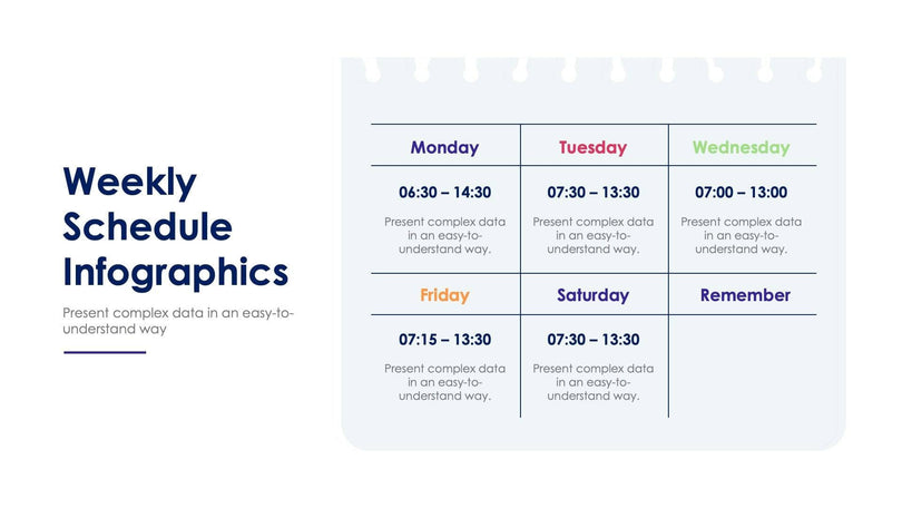 Weekly Schedule -Slides Slides Weekly Schedule Slide Infographic Template S03032210 powerpoint-template keynote-template google-slides-template infographic-template