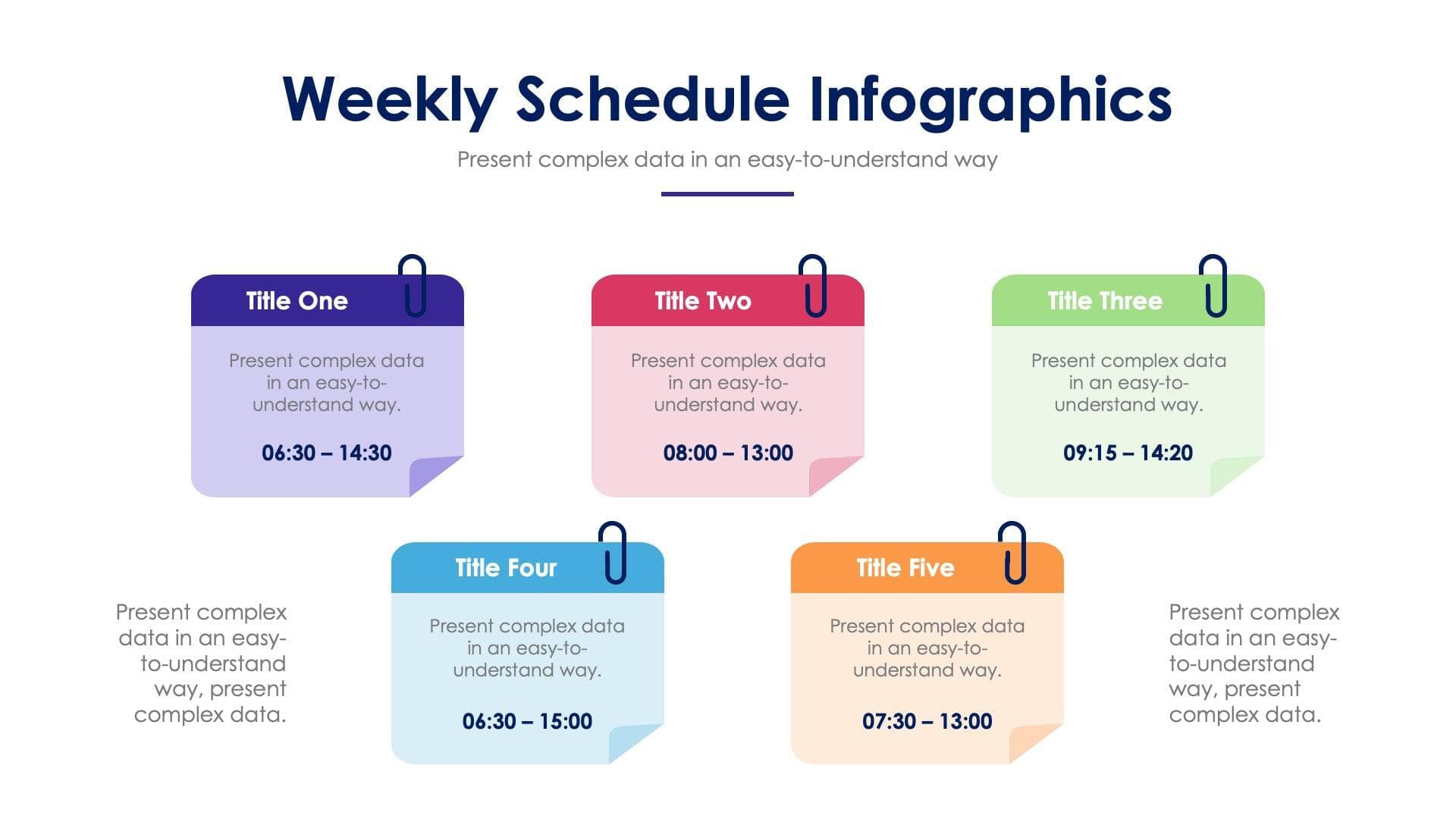Weekly Schedule Slide Infographic Template S03032201 | Infografolio