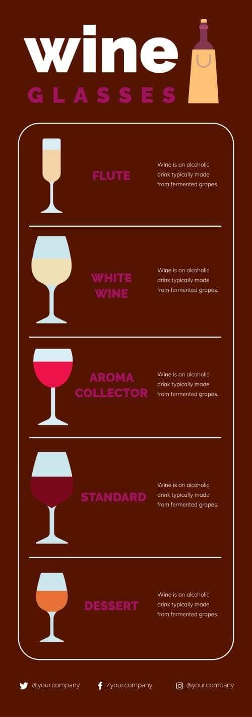 Wine Glasses Infographic Template – Infografolio